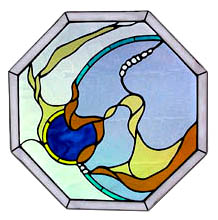 Stained Glass Magic Abstract Window